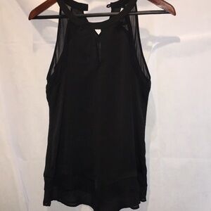 New York & Company Keyhole Sleeveless Blouse Top | Size S